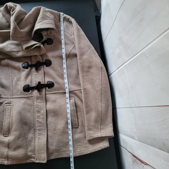 Sebby Toggle/Zip/Button Front Jacket, Women’s XL, Tan, Tailored Fit EUC - Picture 7 of 7